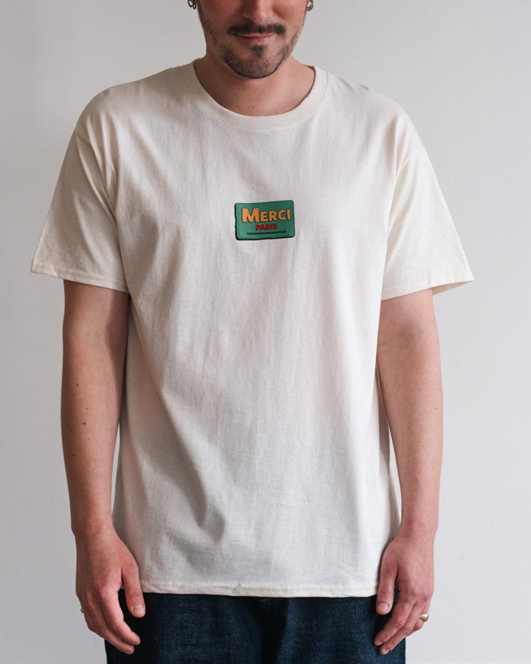 Merci - T-Shirt Mc Conserve Merci - Ecru