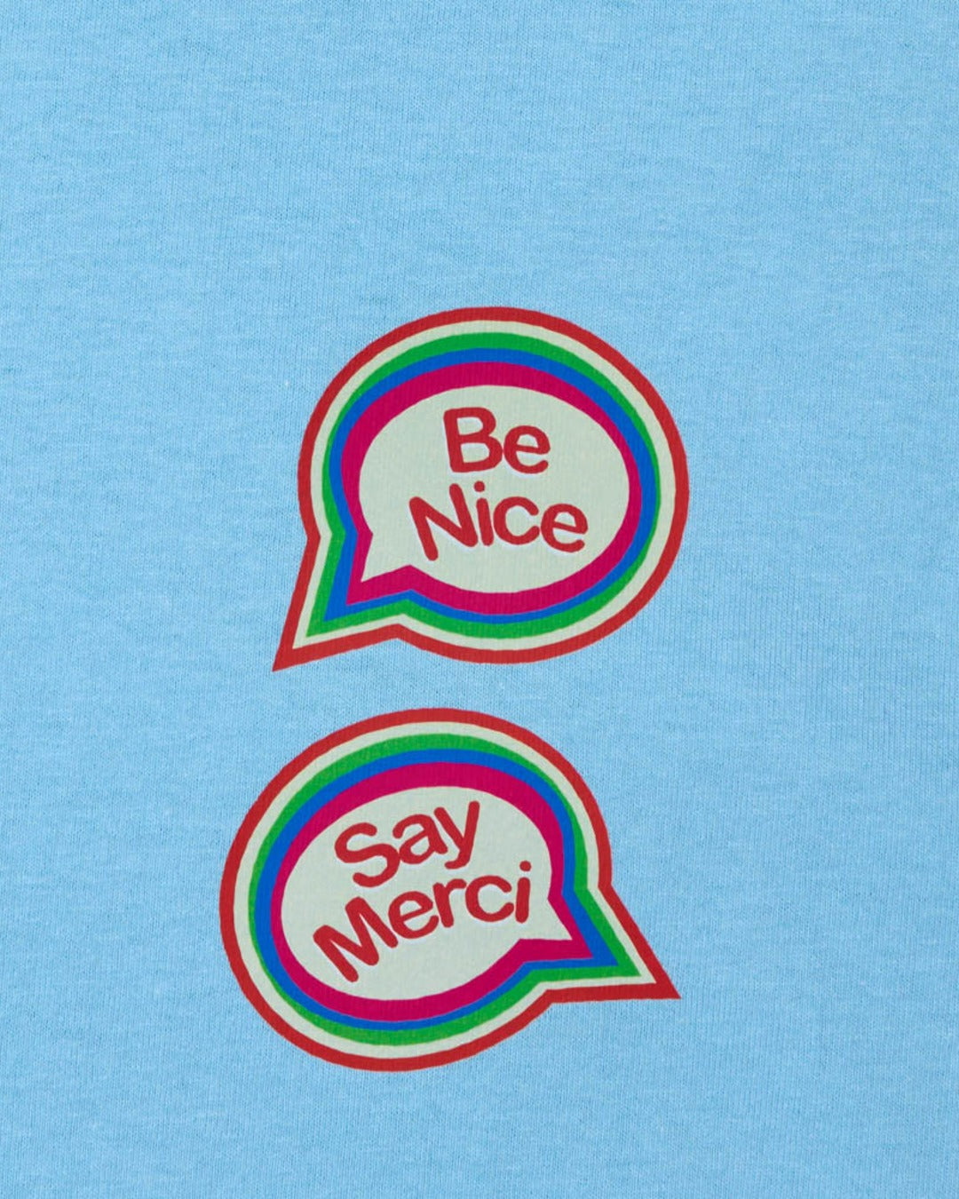 Merci - Be Nice Kids' T-Shirt - Blue