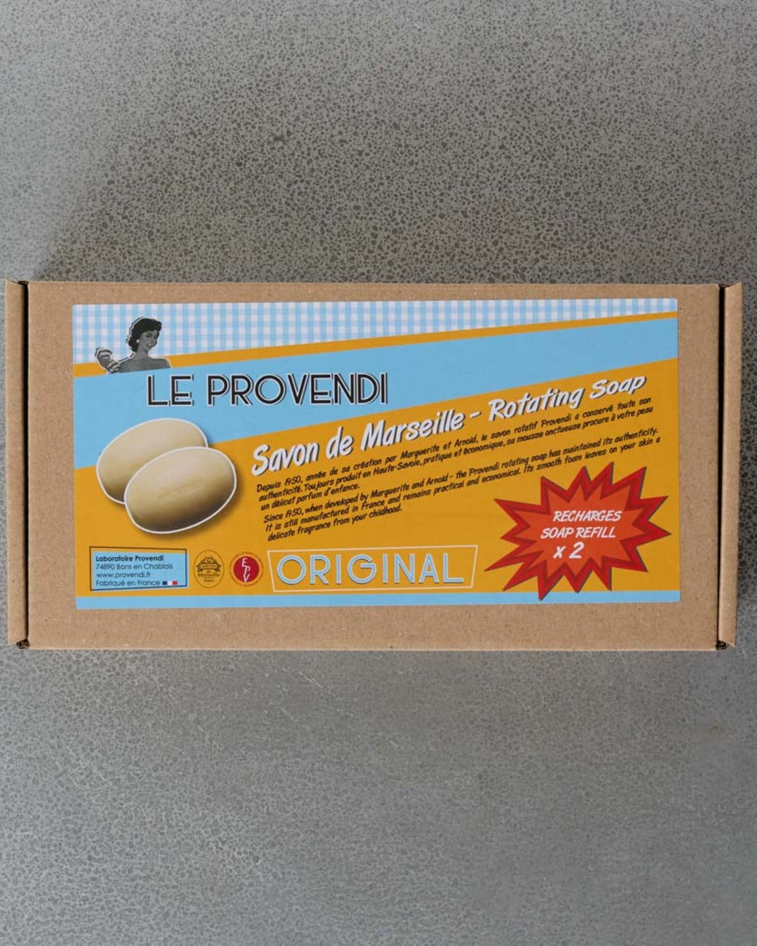 Provendi - Set of 2 rotating soaps - Almond