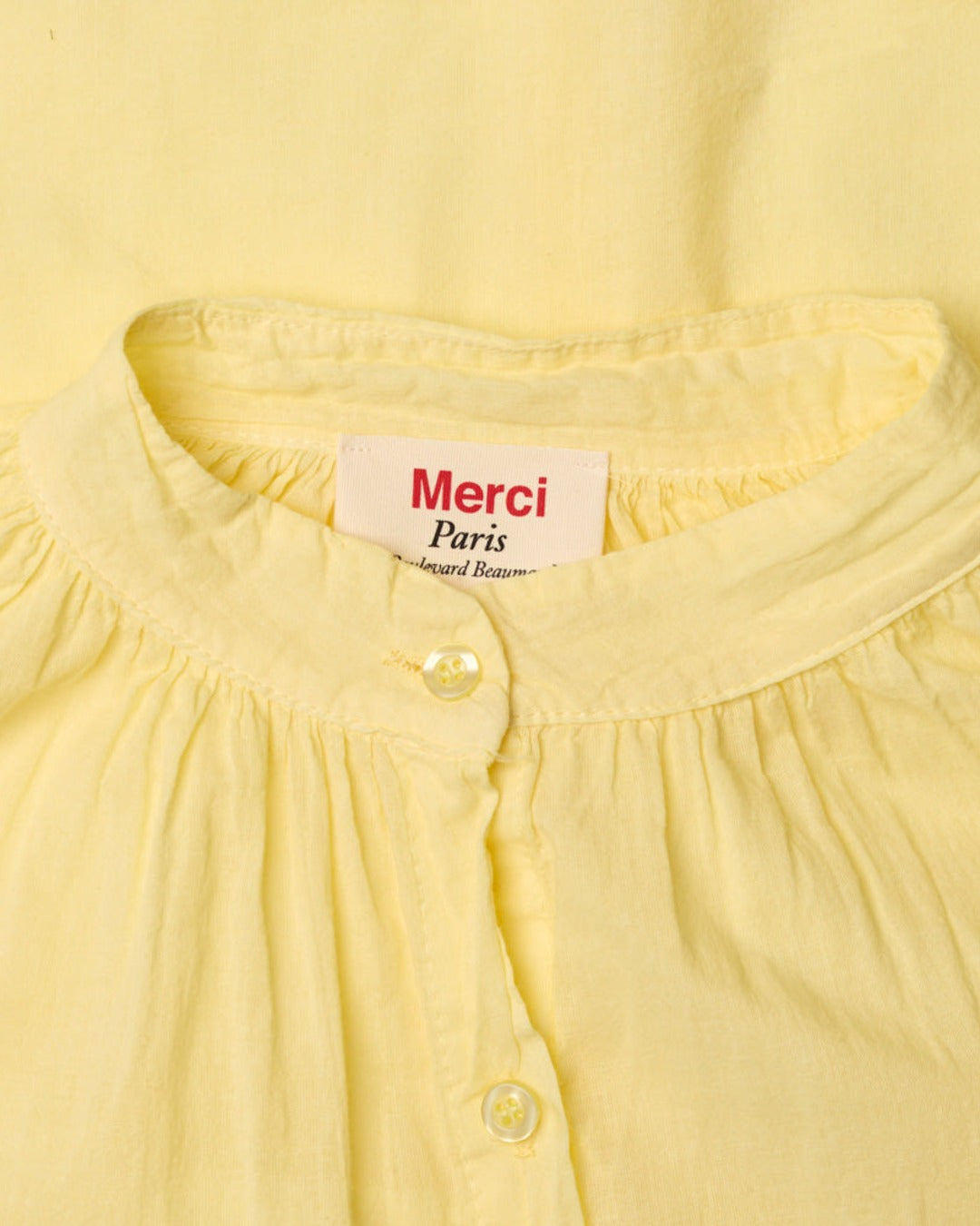Merci - Chemise Victoria - Jaune Pale