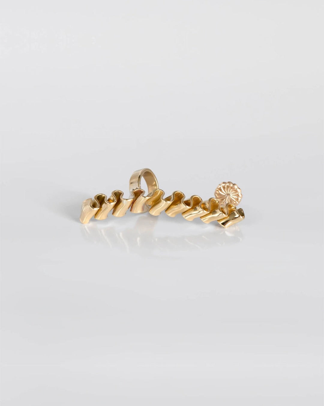 Tweek Eek - Boucles D'Oreilles Mirr Wave Earcuff - Or