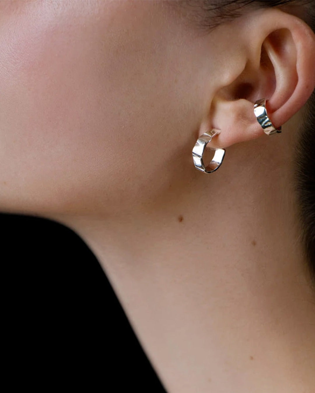 Tweek Eek - Boucles D'Oreilles Gray Loops Ss - Argent