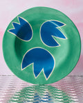 Laetitia Rouget - Green Plate - Blue Tulip