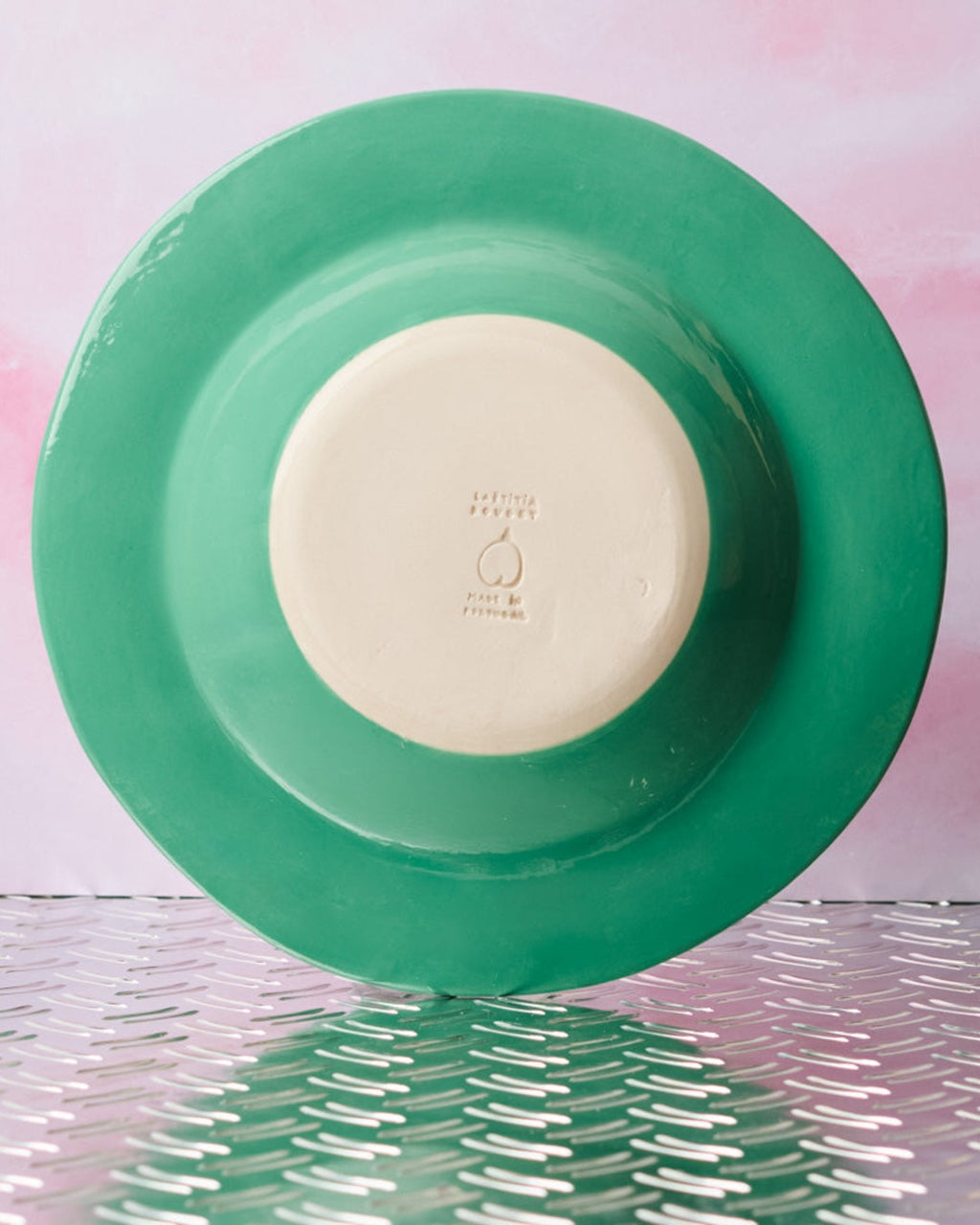 Laetitia Rouget - Green Plate - Blue Tulip