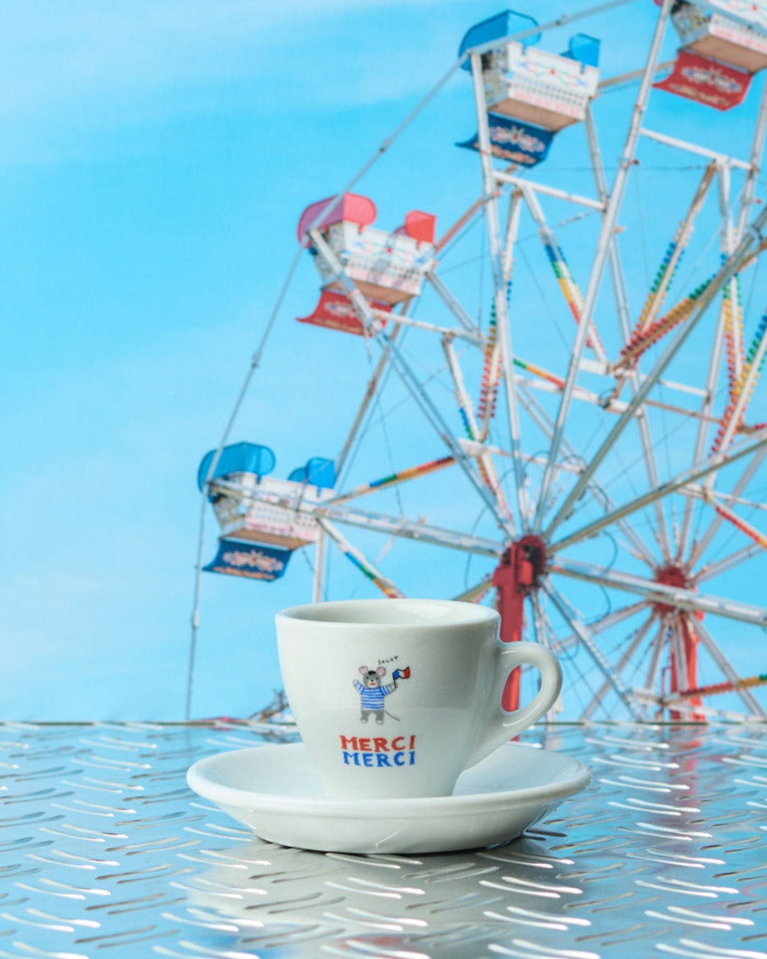 Merci x Shia Mcshia - Tasse À Expresso Et Soucoupe Souris