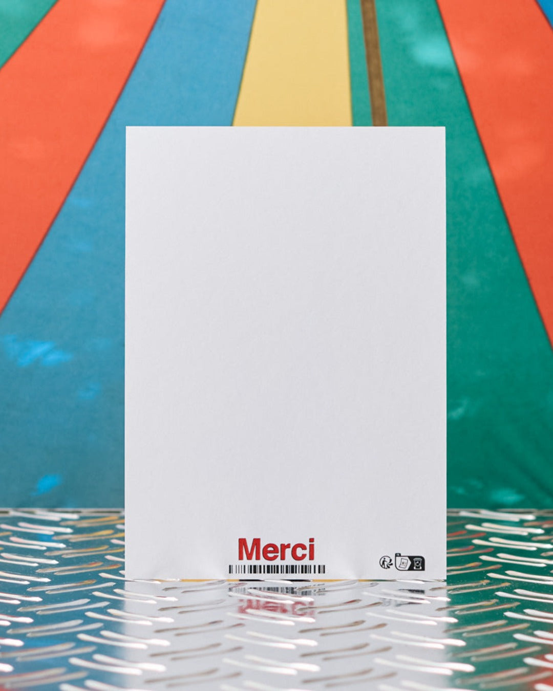 Merci x Shia Mcshia - Postcard featuring the Eiffel Tower and a mouse
