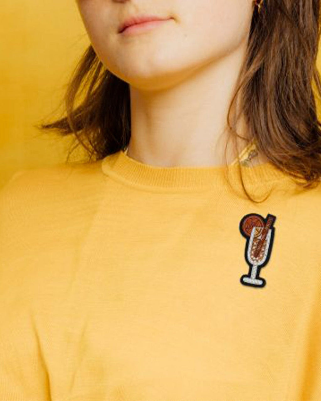 Macon & Lesquoy - Brooch - Coktail Mimosa