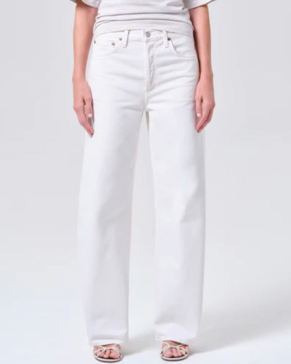 Agolde - Jeans Arc 32 - Blanc Chalk