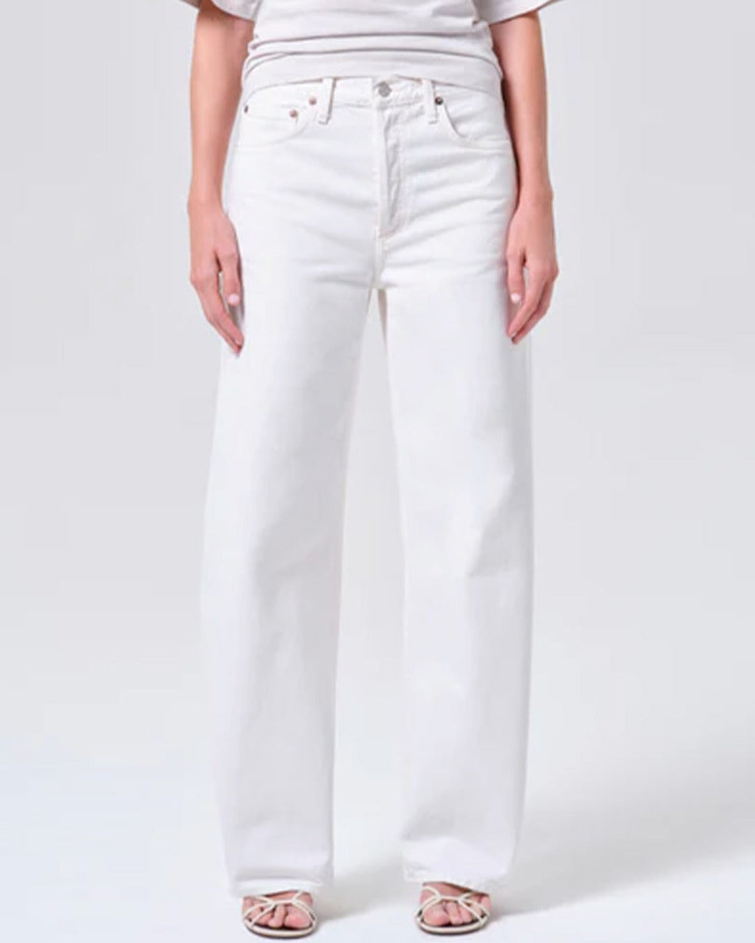Agolde - Jeans Arc 32 - Blanc Chalk