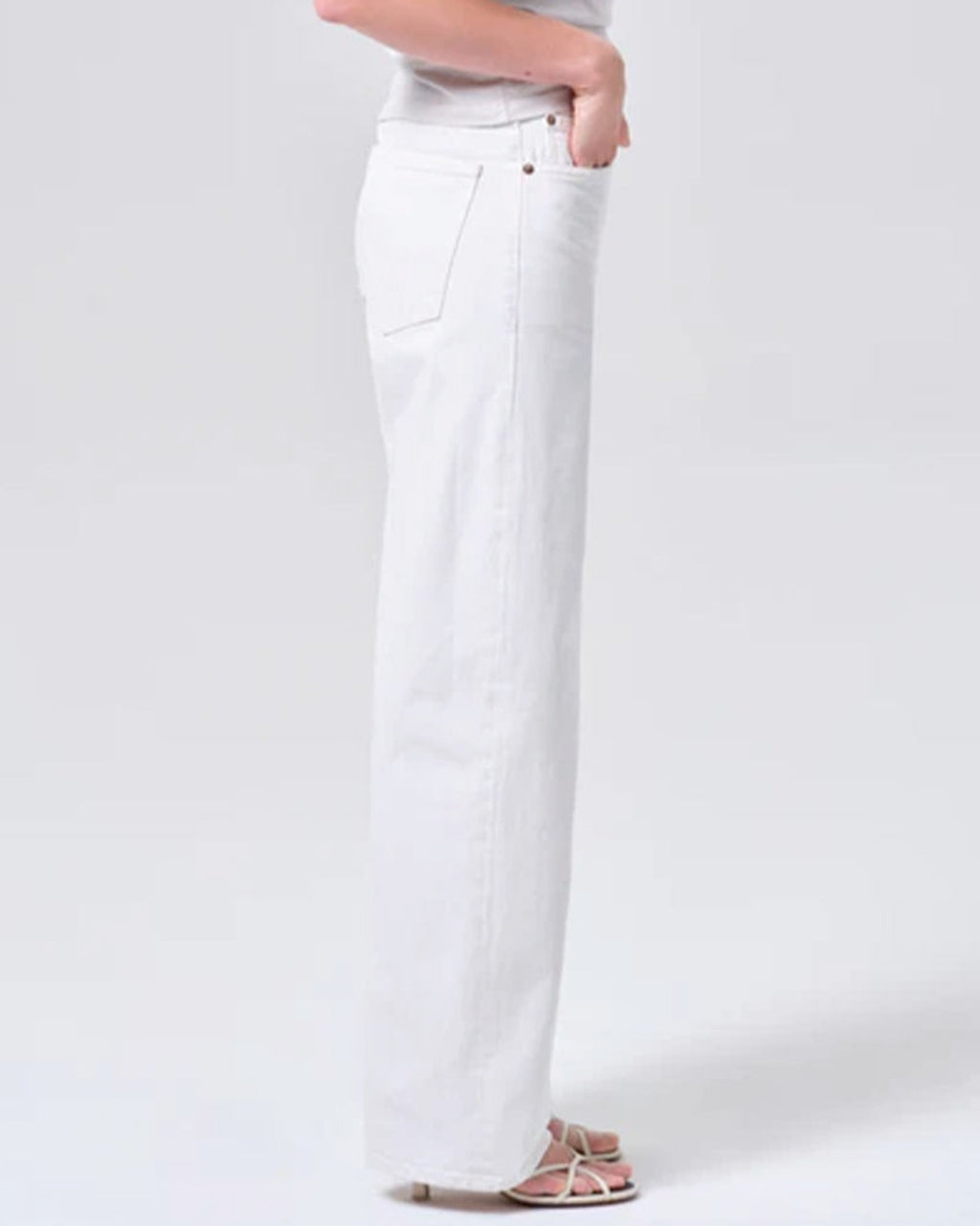 Agolde - Jeans Arc 32 - Blanc Chalk
