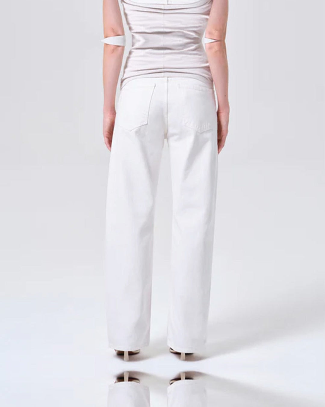 Agolde - Jeans Arc 32 - Blanc Chalk