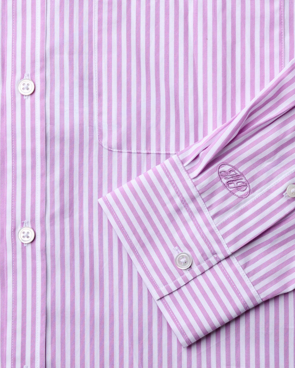 Merci - Sacha Rayé Shirt - Mauve