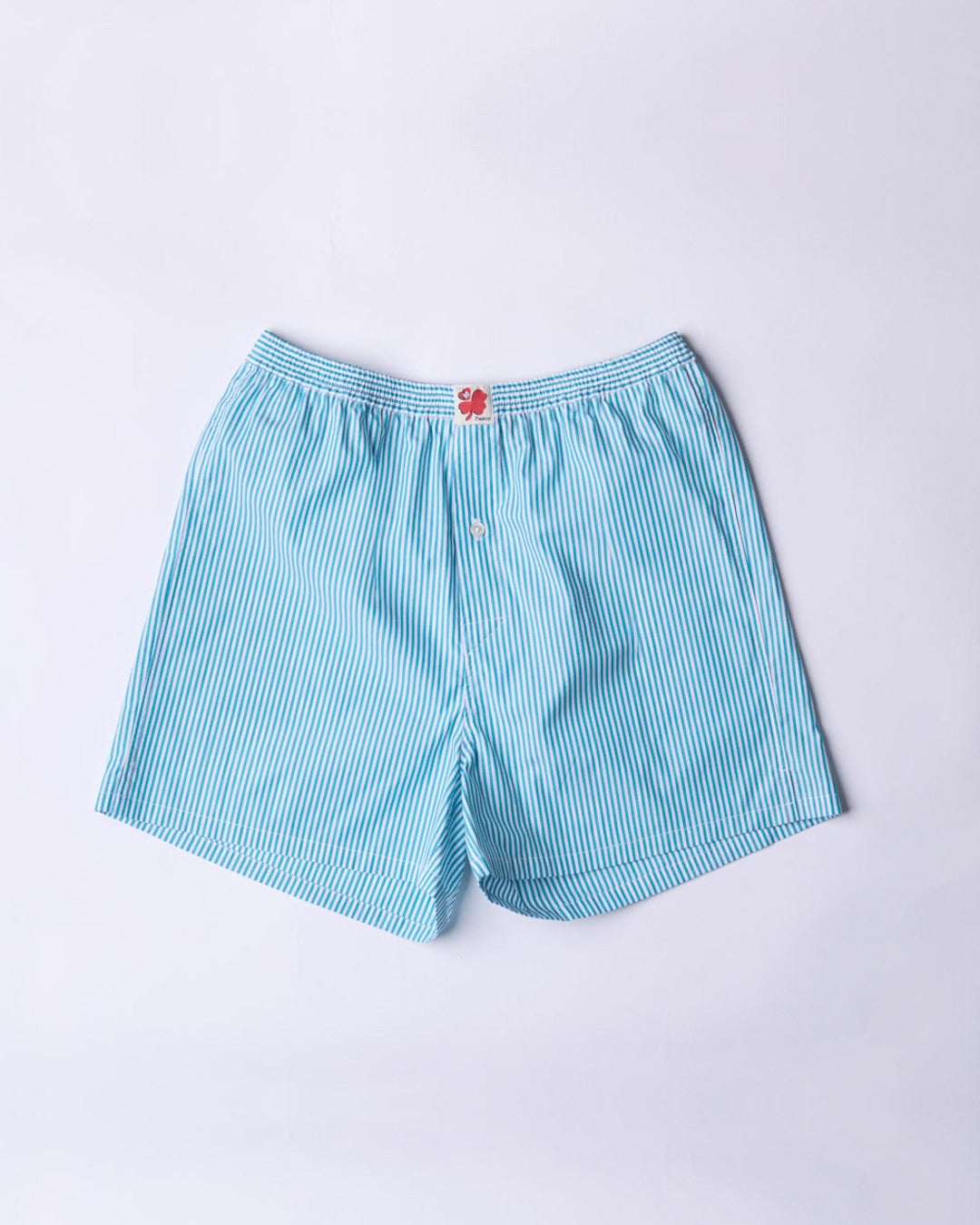 Merci - Short Jude Rayé - Turquoise