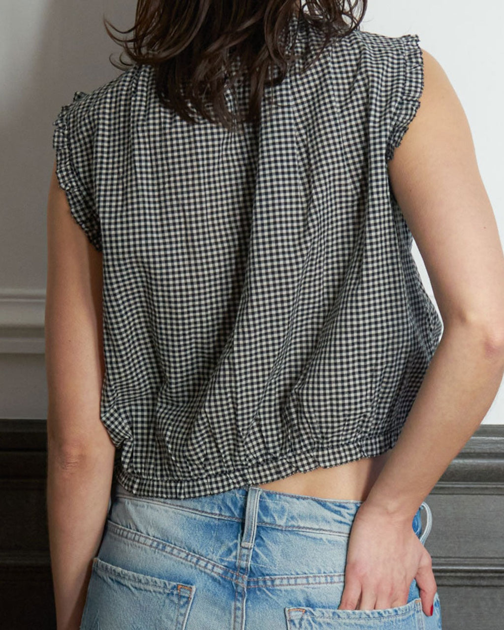 Dôen - Top Traveler - Black Gingham