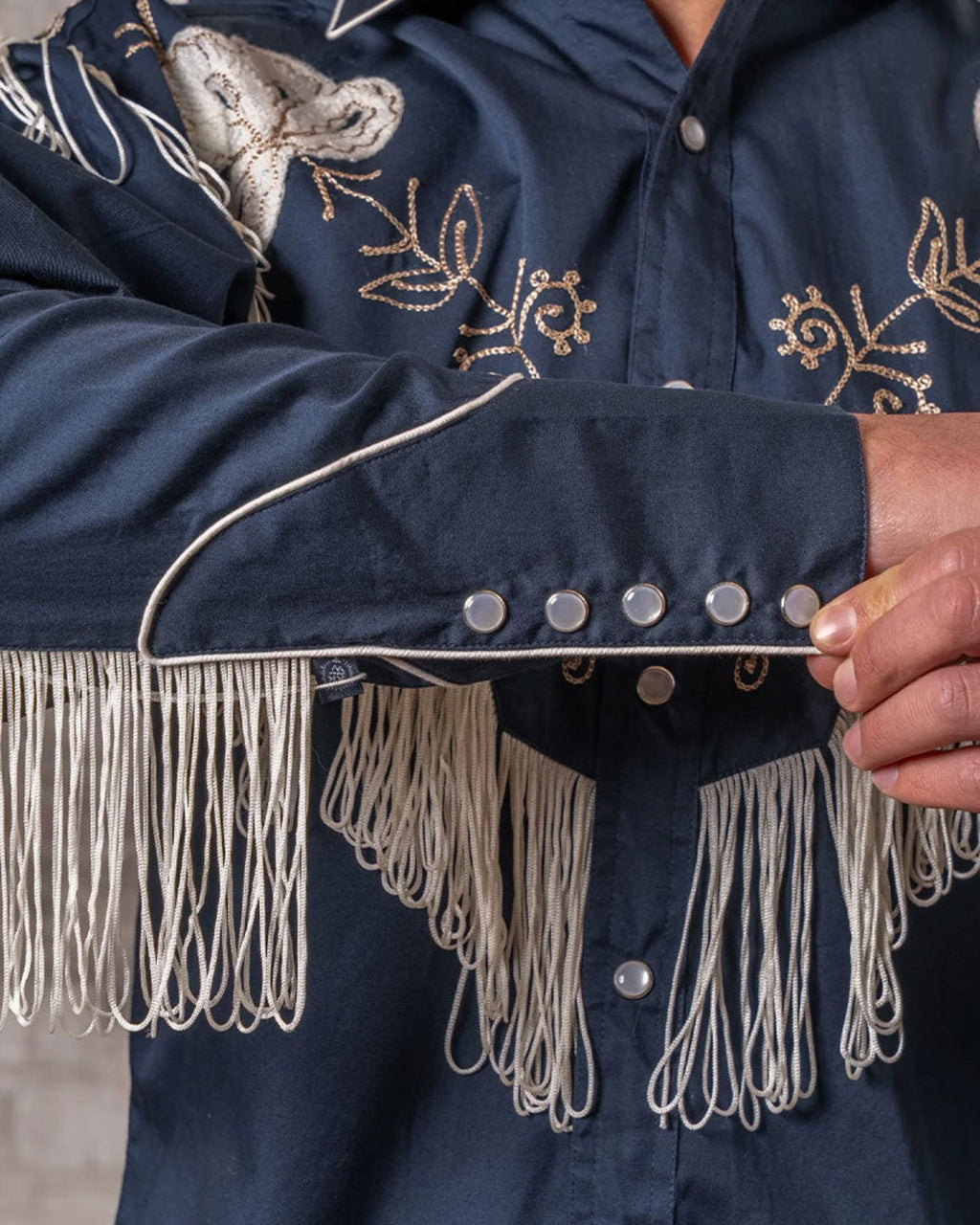 Rockmount - Chemise Fringe Western - Marine