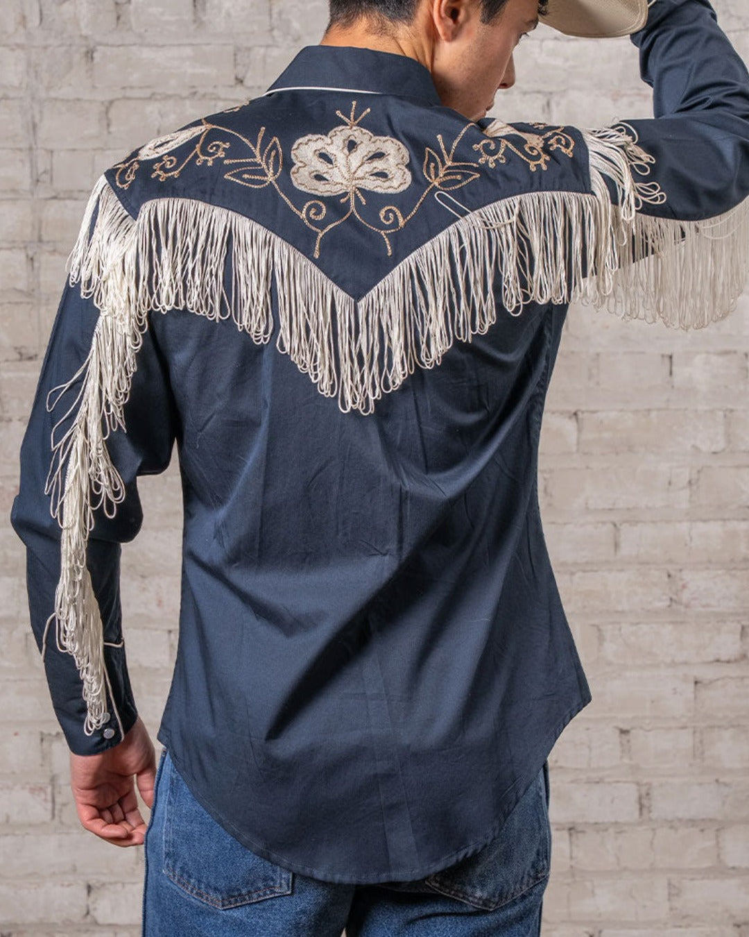 Rockmount - Chemise Fringe Western - Marine