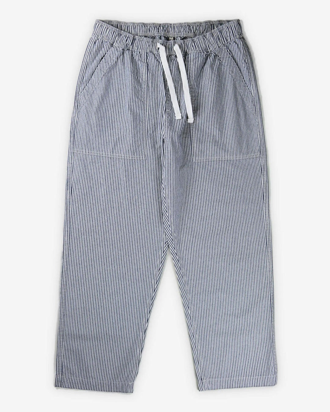 Bleu - Pantalon Relaxed Hickory Stripe - Bleu