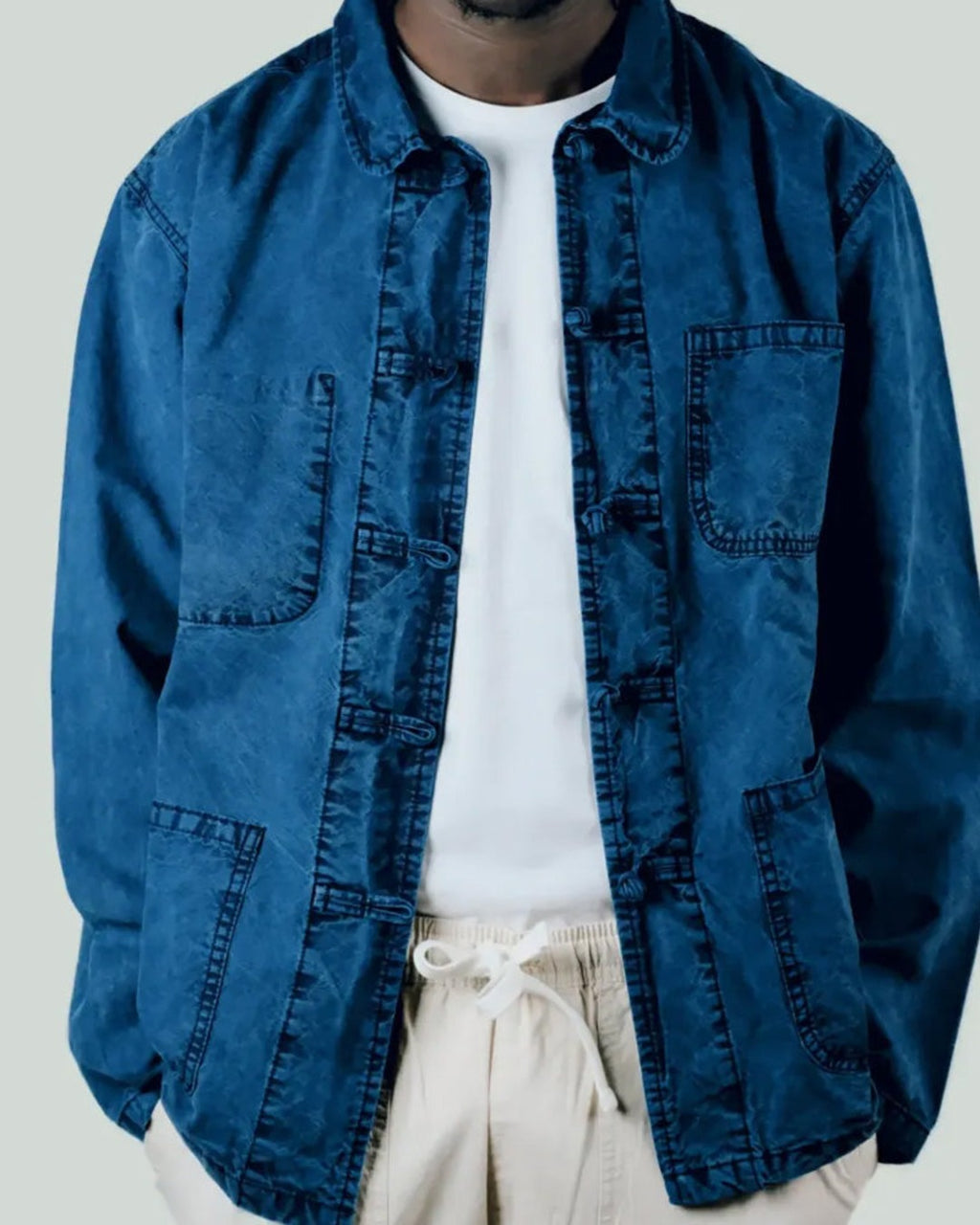 Bleu - Veste Shanghai Pure Indigo - Bleu