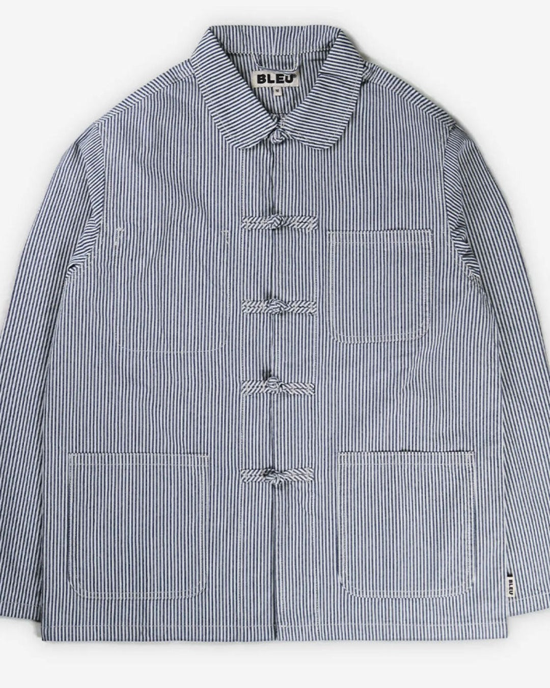 Bleu - Veste Shanghai Hickory Stripe - Bleu