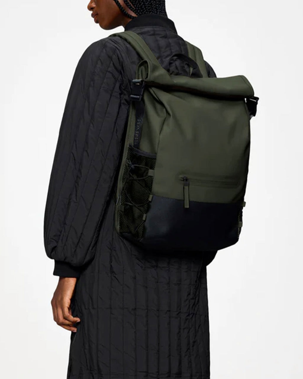 Rains - Mountaineer Rolltop W3 Trail Bag - Dark Green