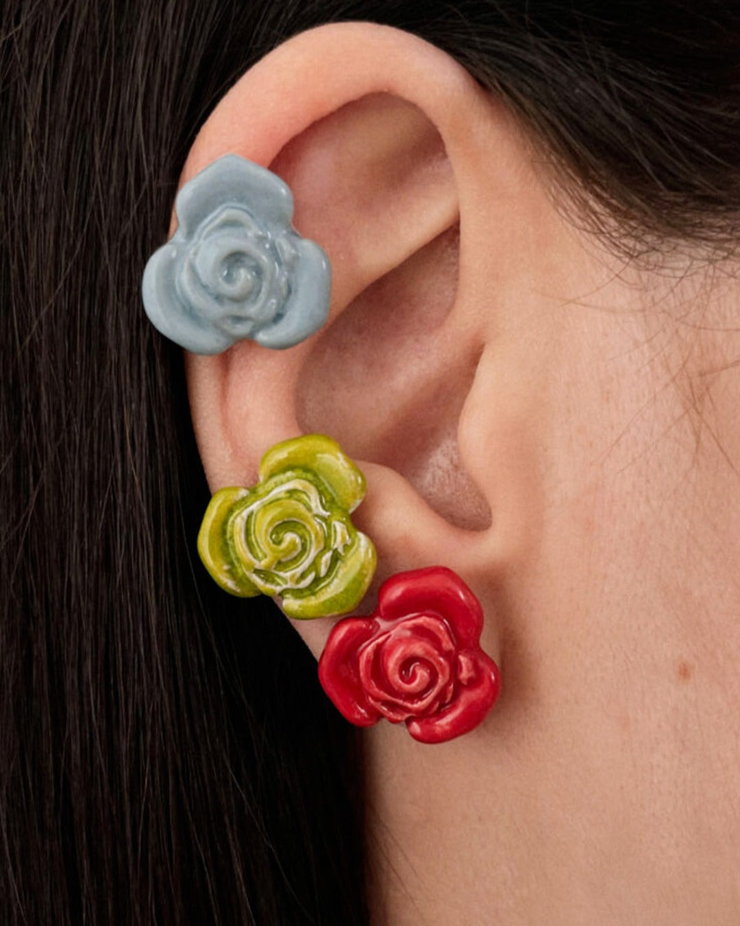 Blanca Olmos Studio - Boucles D'Oreilles Rose - Lime