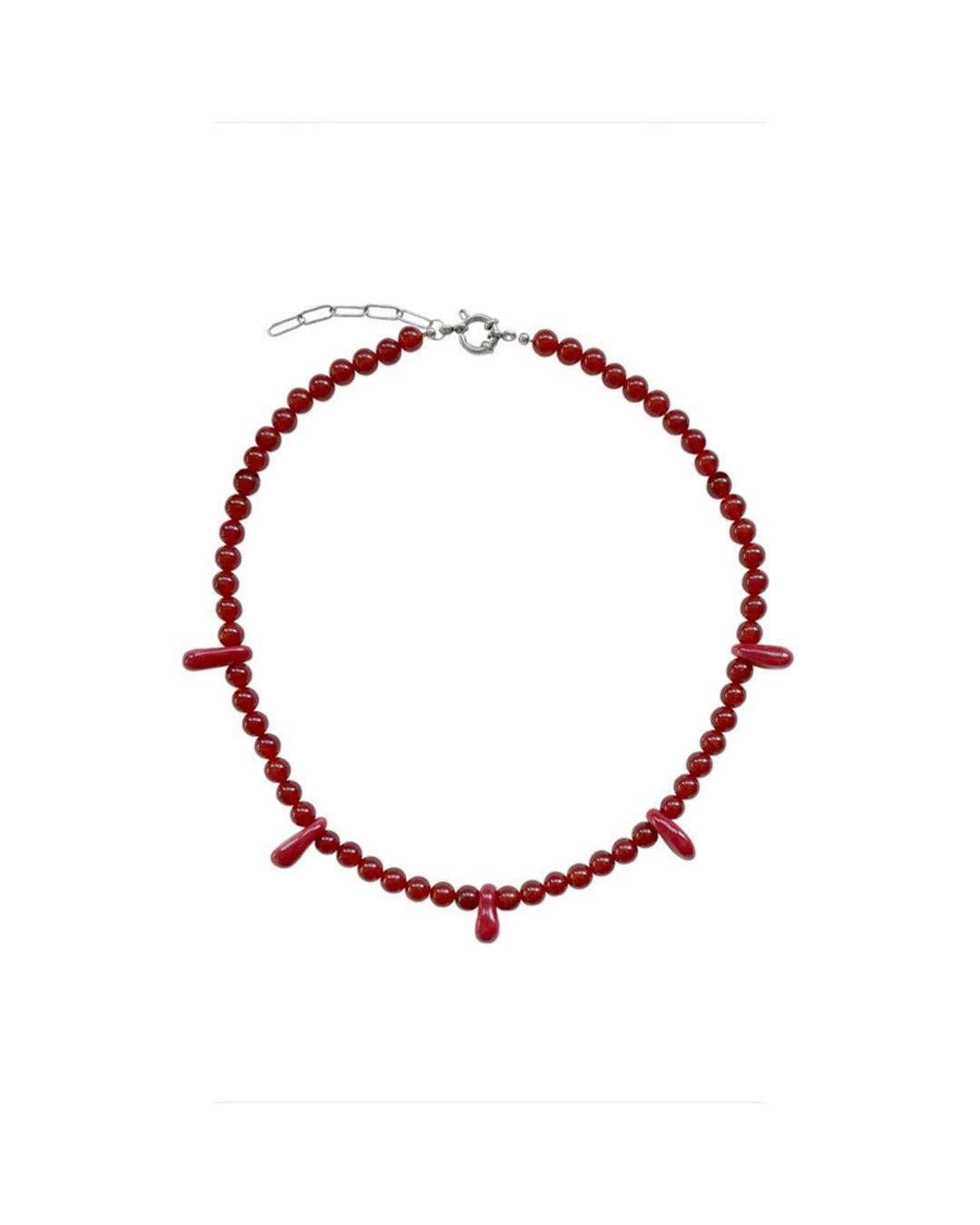 Blanca Olmos Studio - Las Lagrimas Necklace - Red