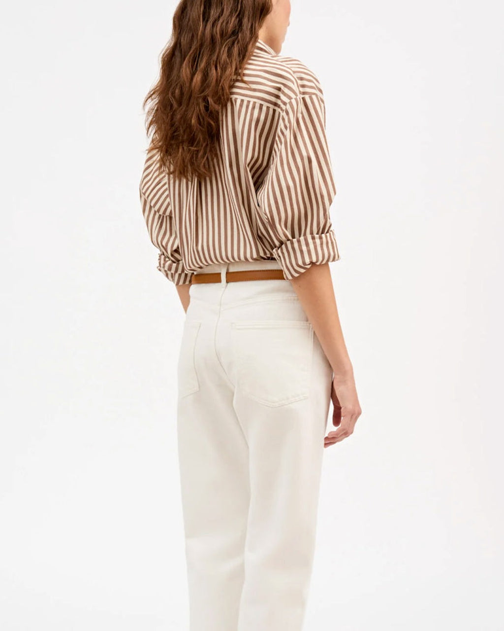 Skall Studio - Chemise Edgar - Marron & Ecru
