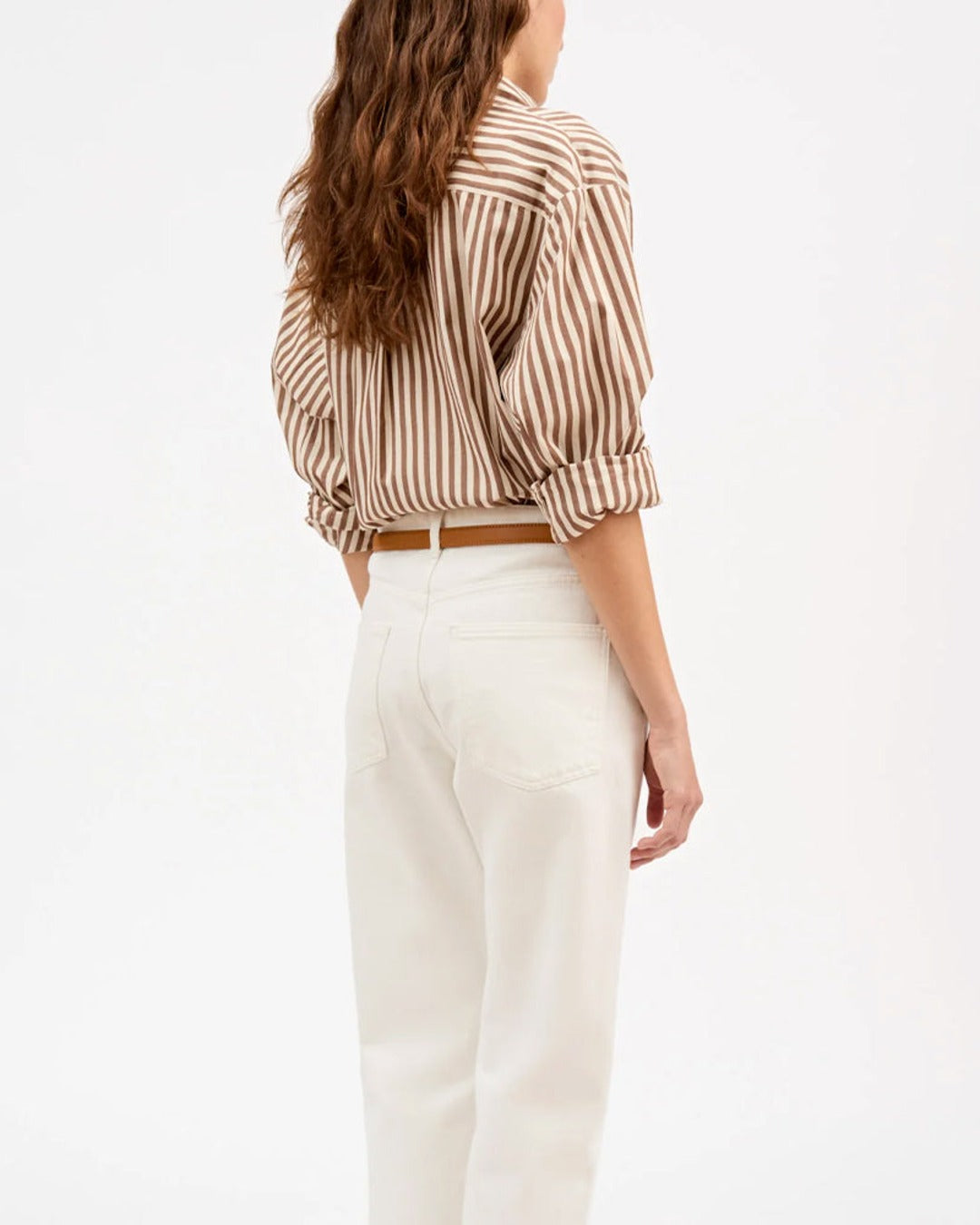 Skall Studio - Chemise Edgar - Marron & Ecru