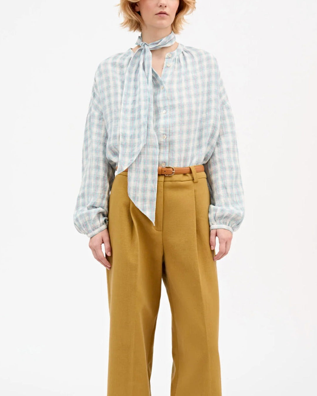 Skall Studio - Cilla Check Shirt - Purple & Blue