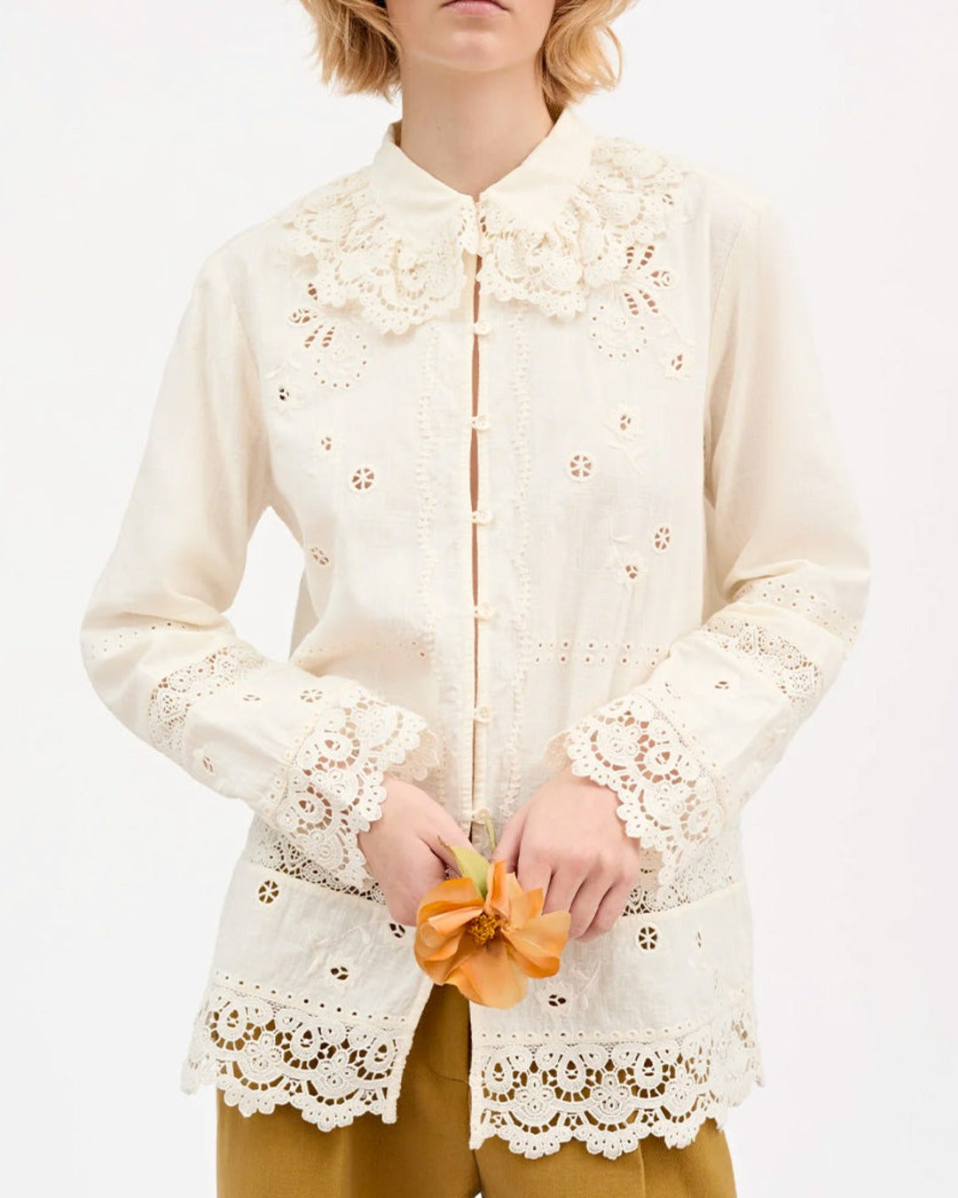 Skall Studio - Tallulah Shirt - Antique White