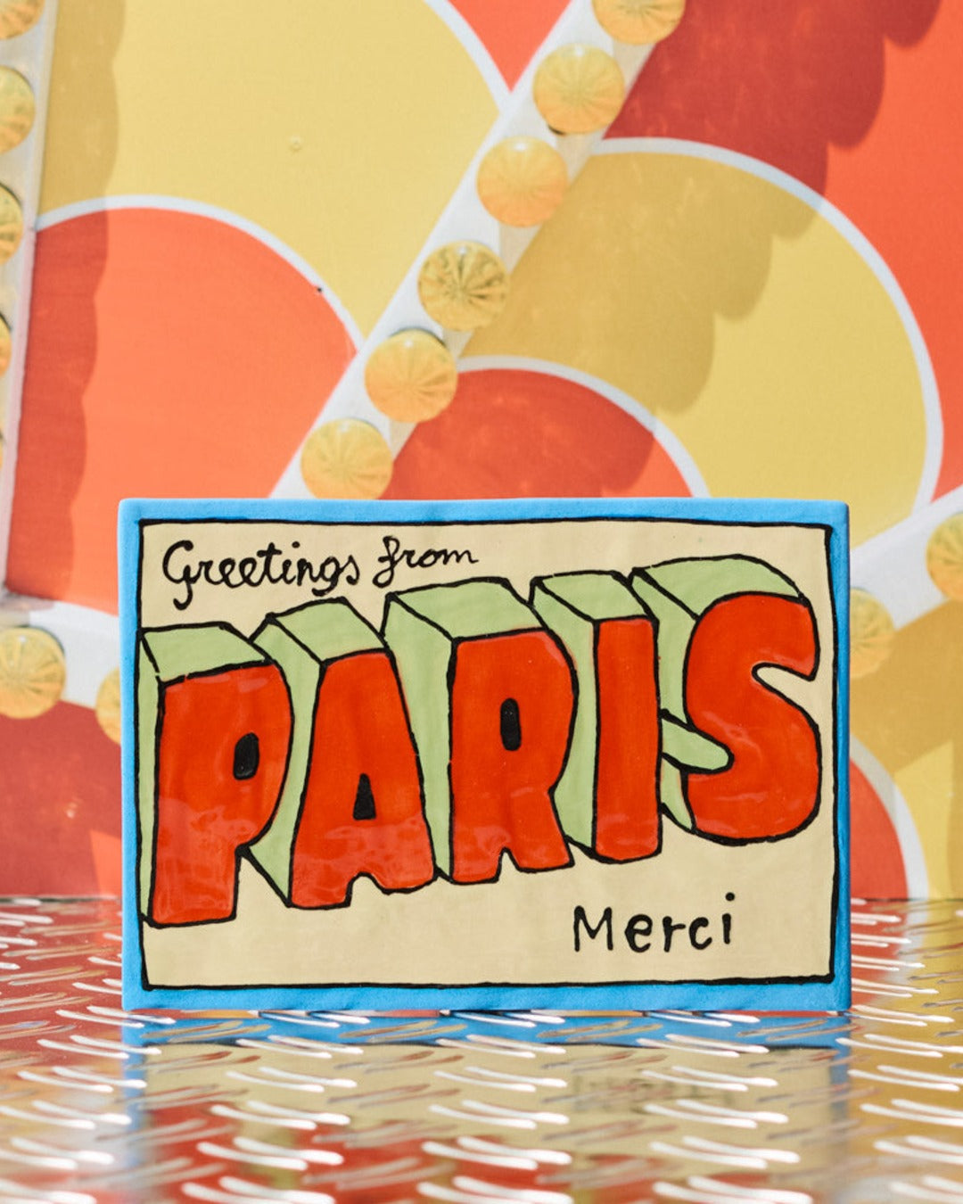 Merci x Michela Castagnaro - Merci Ceramic Postcard - Green
