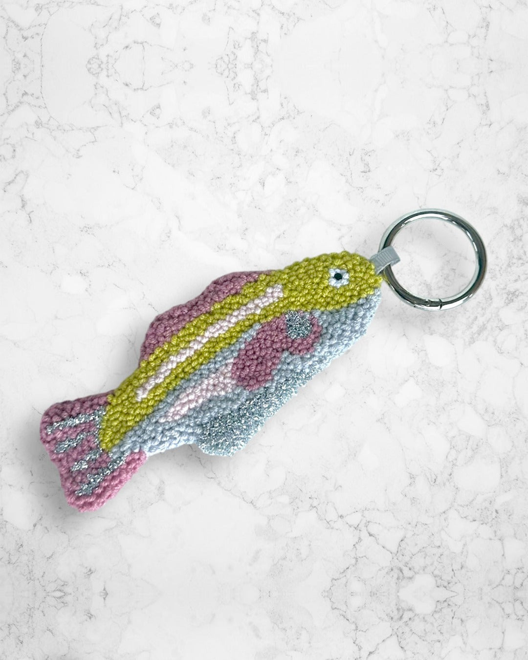 N2 Studio - Sardine Key Ring - Lilac Green & Blue