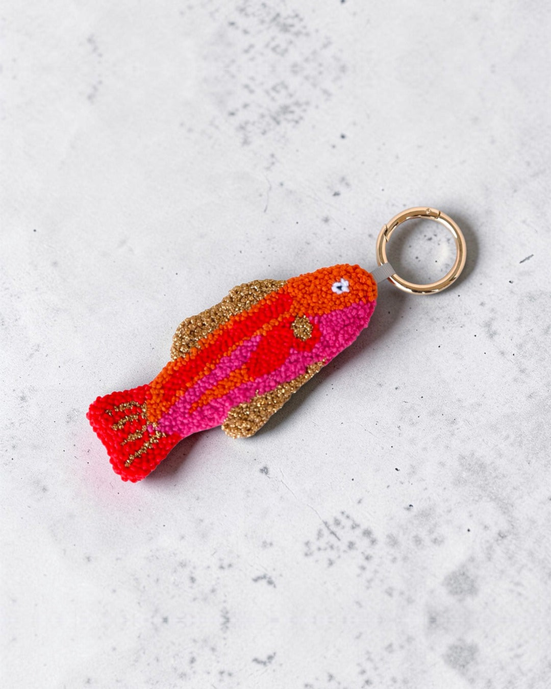 N2 Studio - Sardine Key Ring - Rose Red & Orange