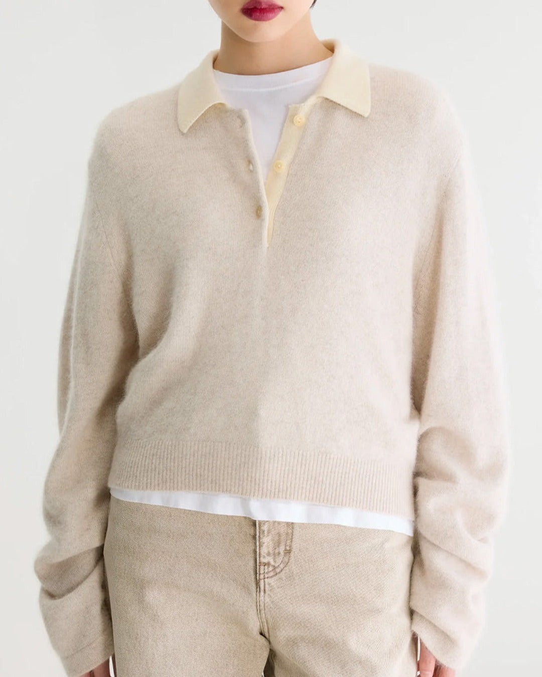 Bellerose - Dusto polo shirt - Ecru