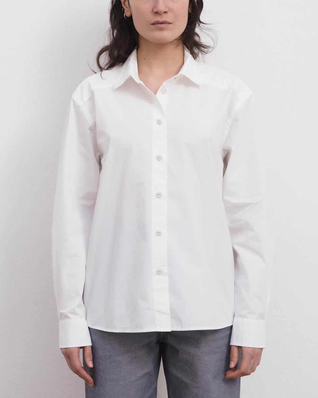 Baserange - Bent Shirt - White