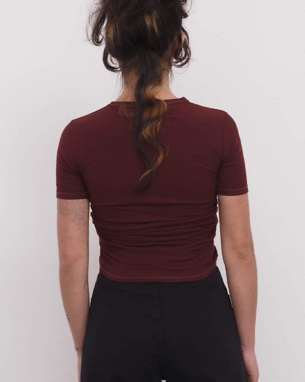 Baserange - T Shirt Heart - Rouge Nara