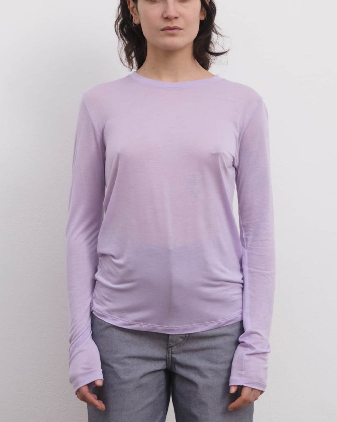 Baserange - T Shirt Manches Longues - Violet