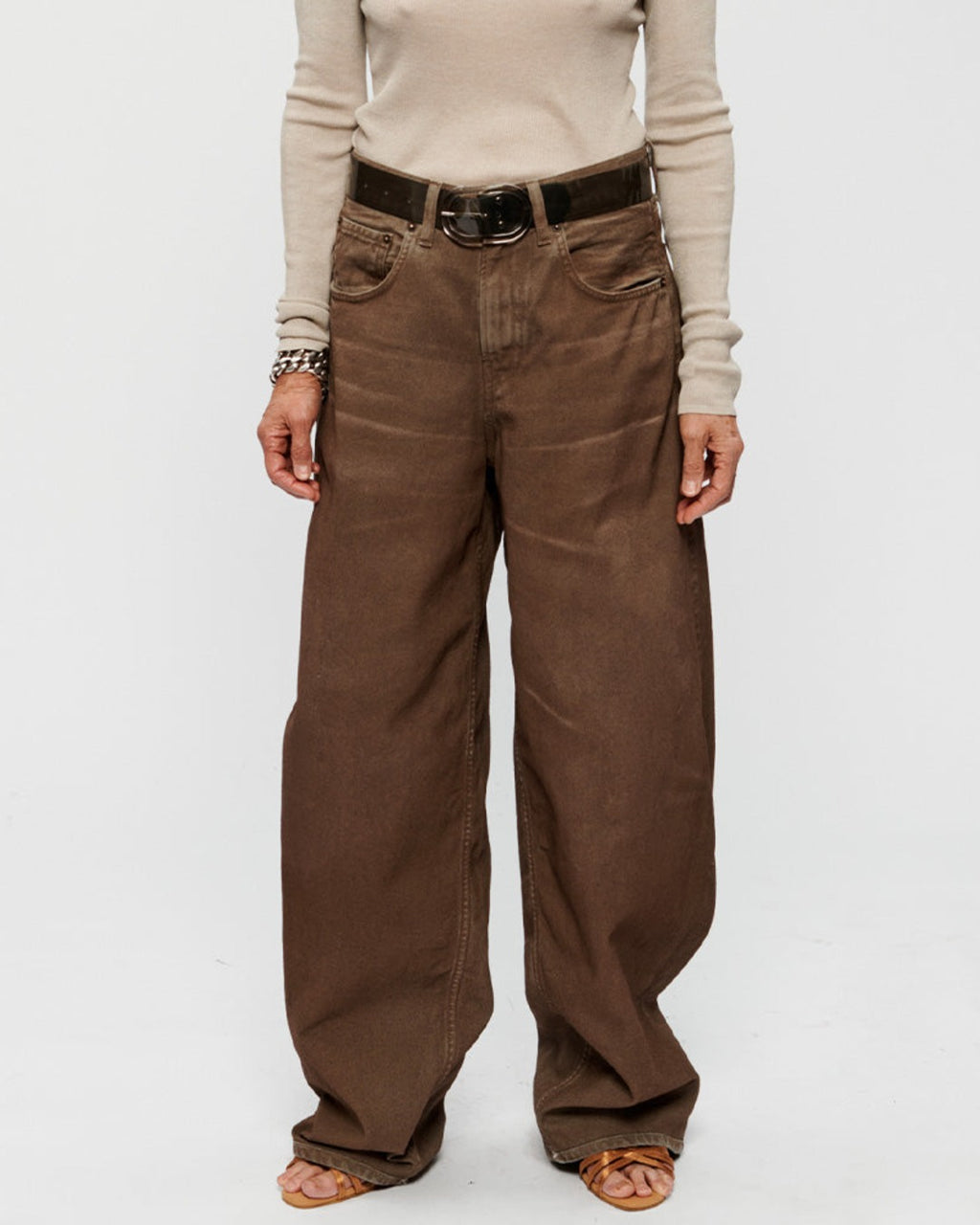 6397 - Roomy Jeans - Earth Clay