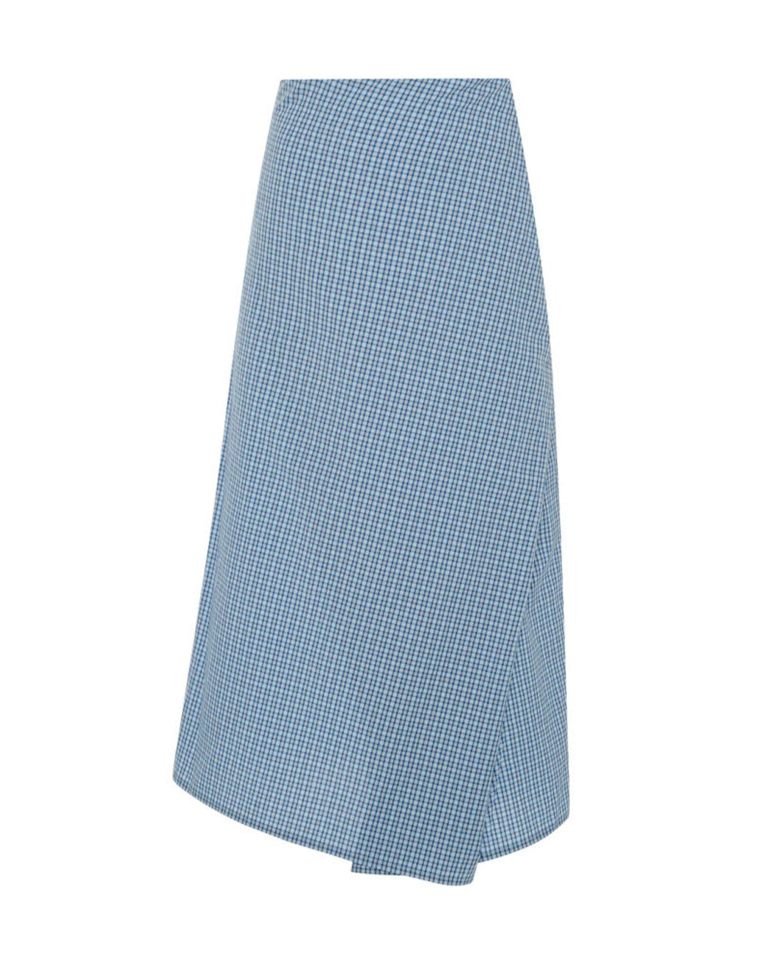 6397 - Draped Wrap Skirt - Blue