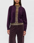 6397 - Selvedge cardigan - Boysenberry