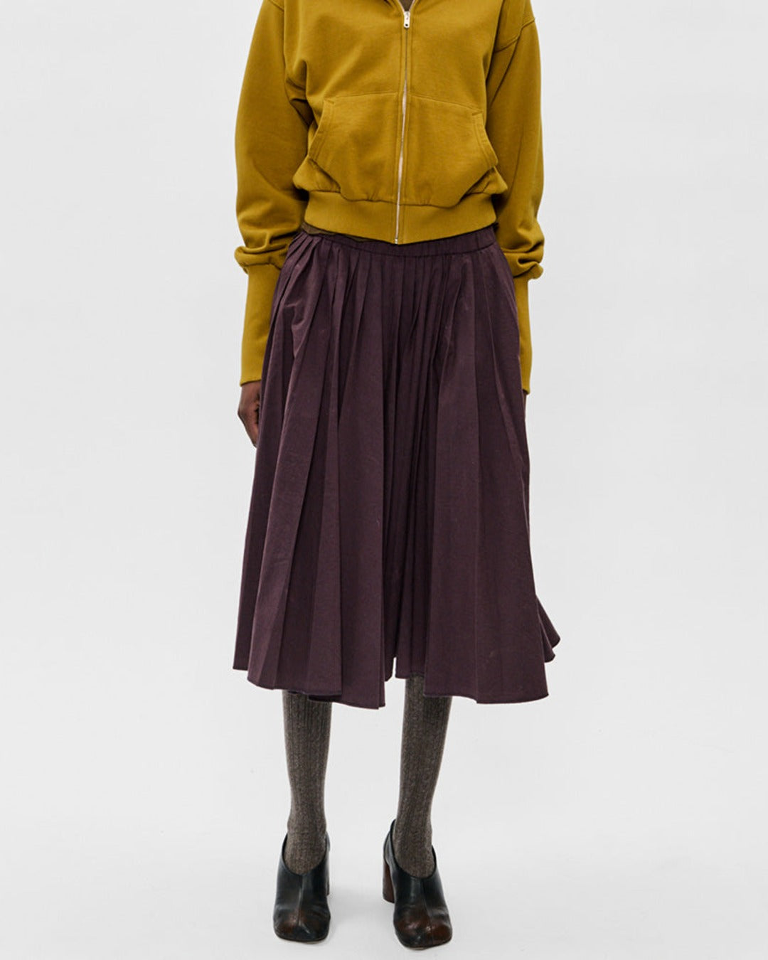 6397 - Pleated Skirt - Boysenberry