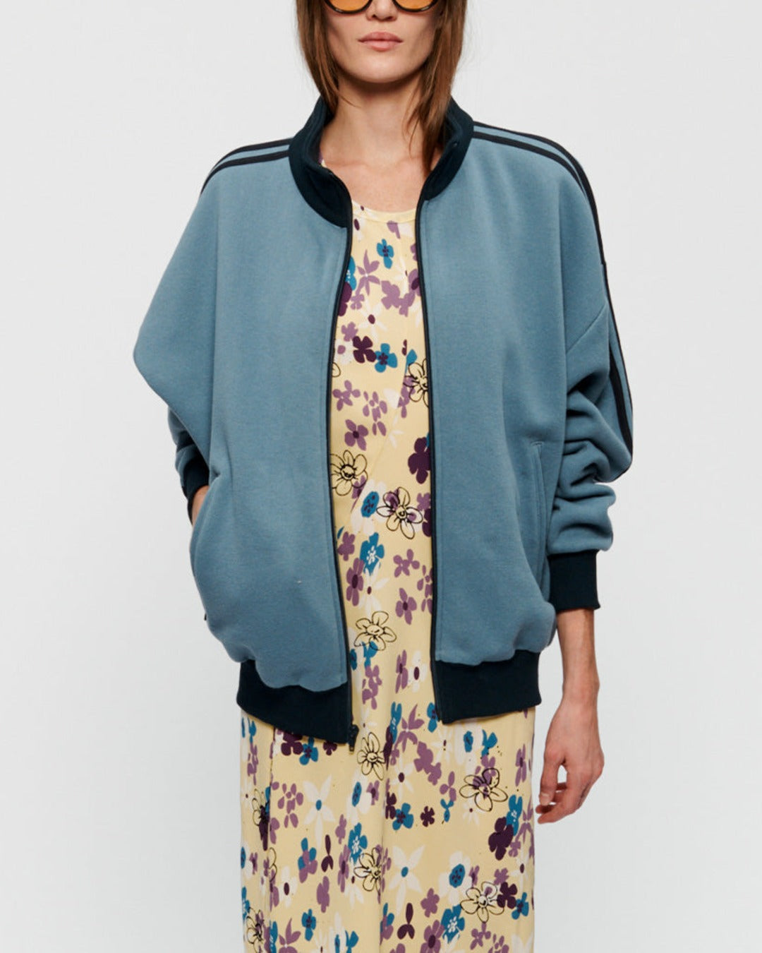 6397 - Veste Polaire Track Zip Up - Bleu
