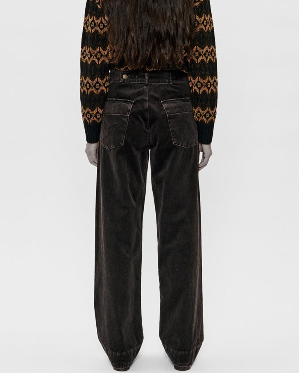 6397 - Pantalon Side Dart - Ebony