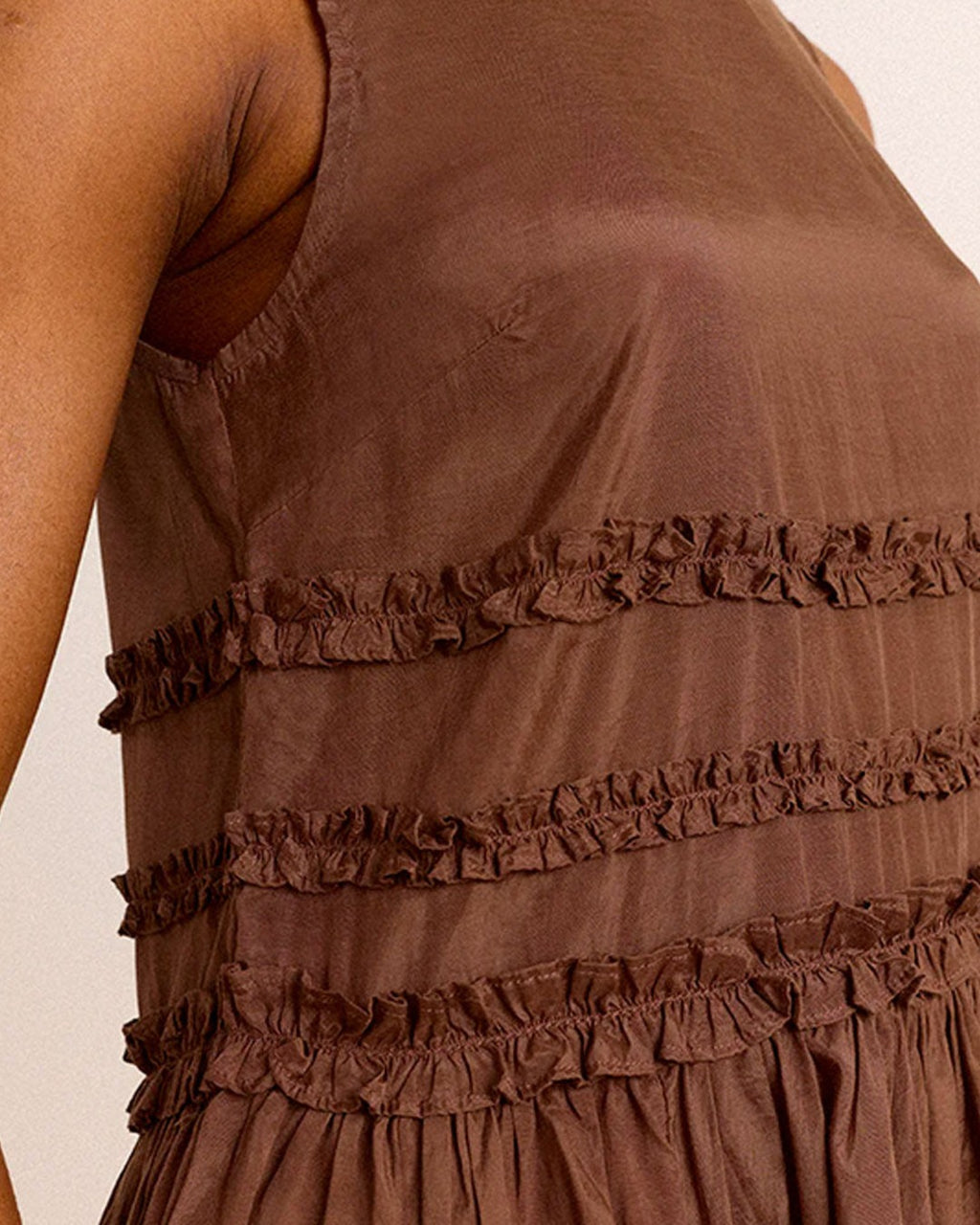 Damson Madder - Reed Dress - Chocolate