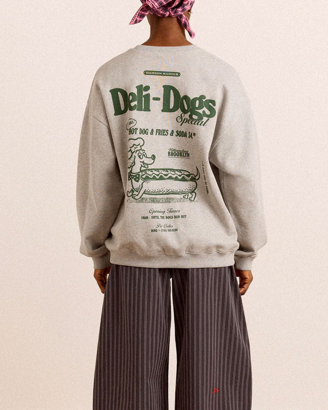 Damson Madder - Sweat Deli Dog - Gris