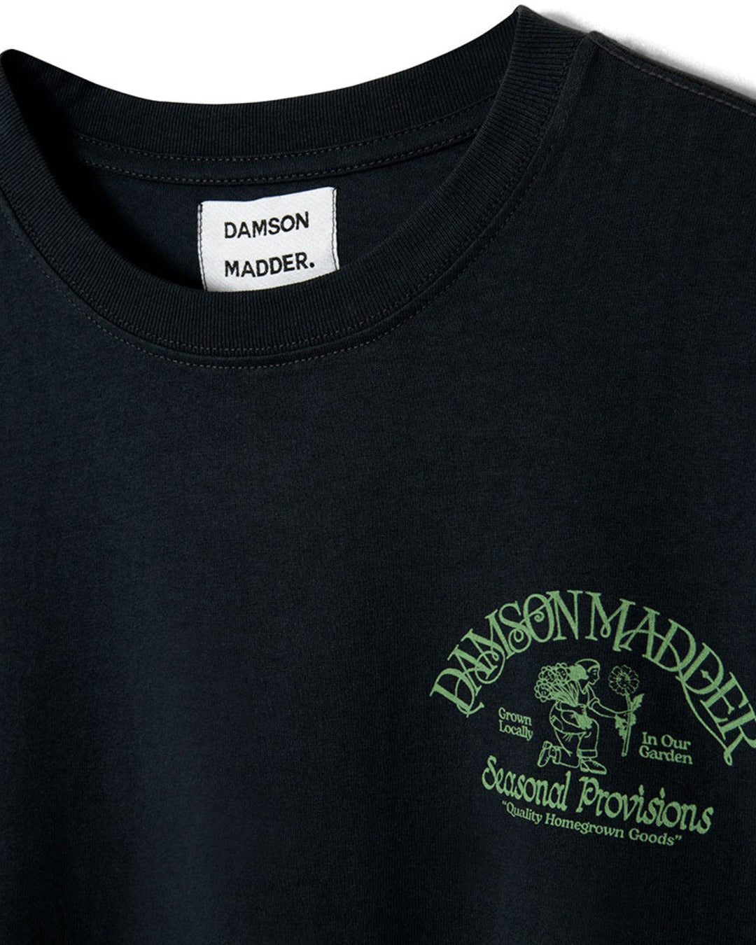 Damson Madder - T-Shirt Grown In The Garden - Charbon