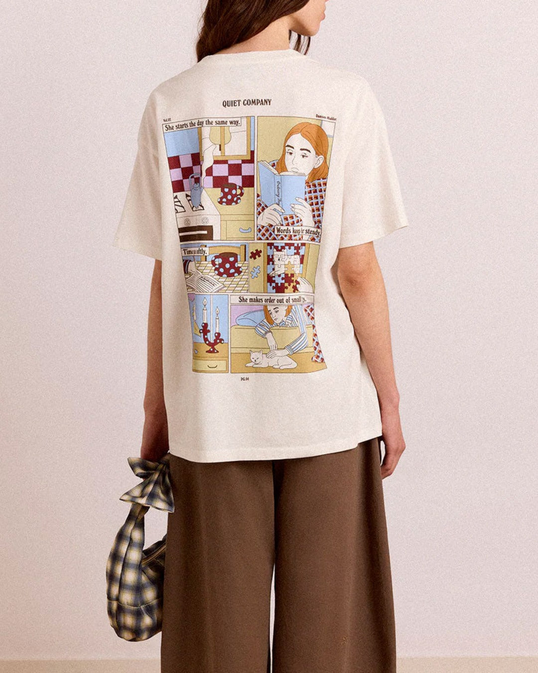 Damson Madder - T-Shirt Quiet Company - Écru