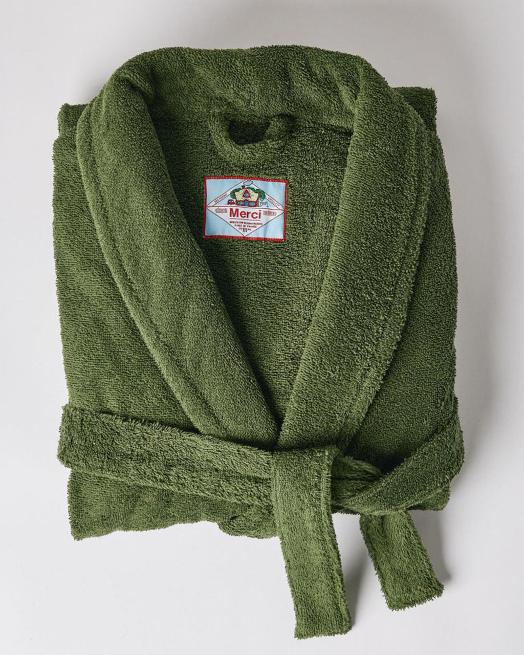 Merci - Terry Cloth Bathrobe - Khaki Ombre