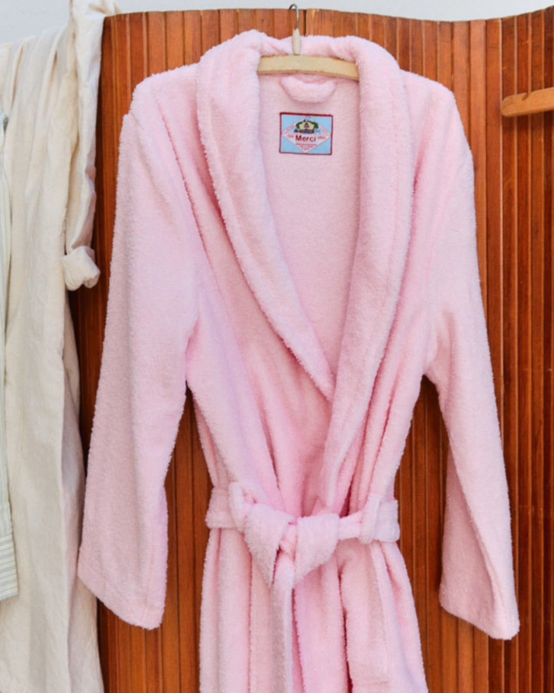 Merci - Terry Cloth Bathrobe - Dawn Pink