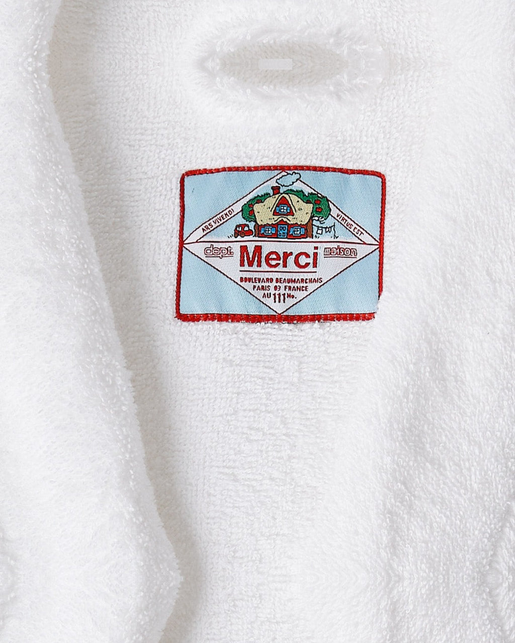 Merci - Terry Cloth Bathrobe - White Mist